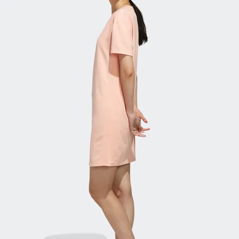 Adidas Neo Short Sleeved Dresses Women's Pink-4