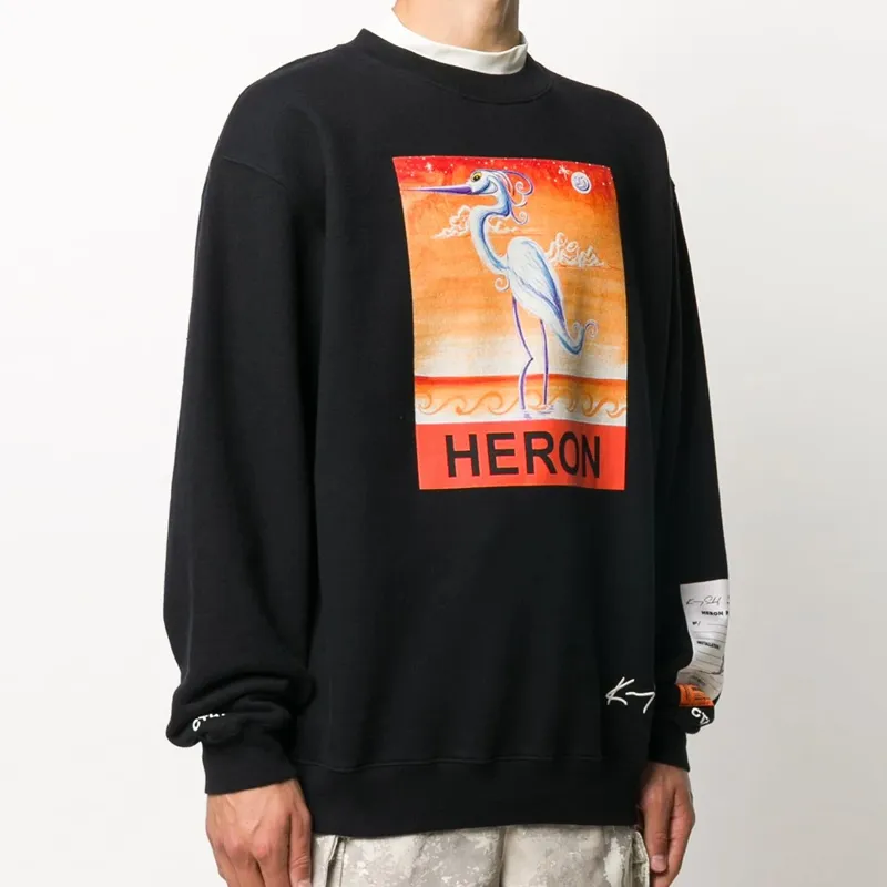 HERON PRESTON Sweatshirts Men Black-4