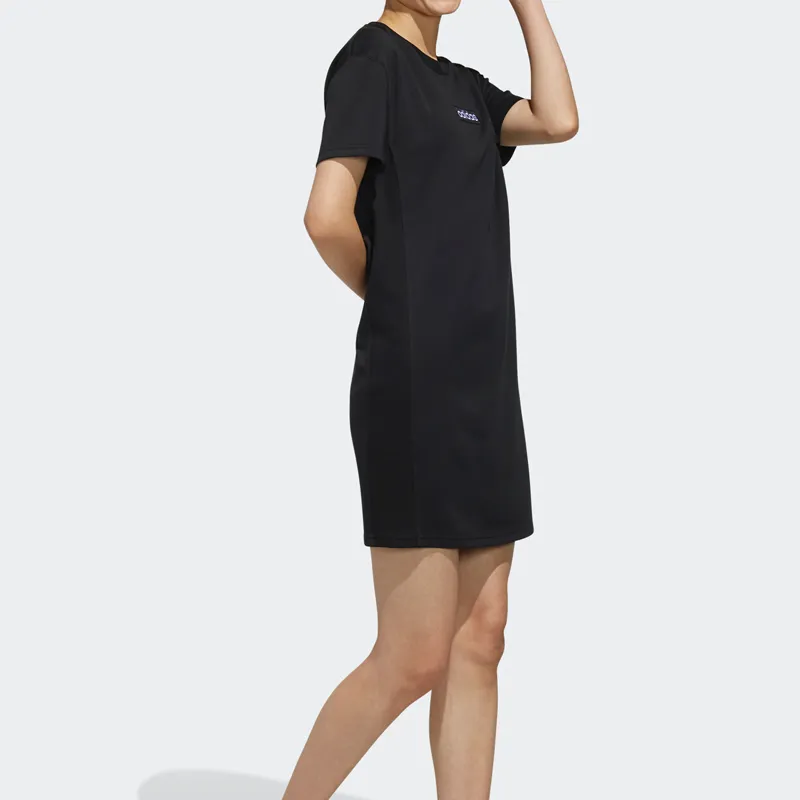 Adidas Neo Short Sleeved Dresses Women's Black-5