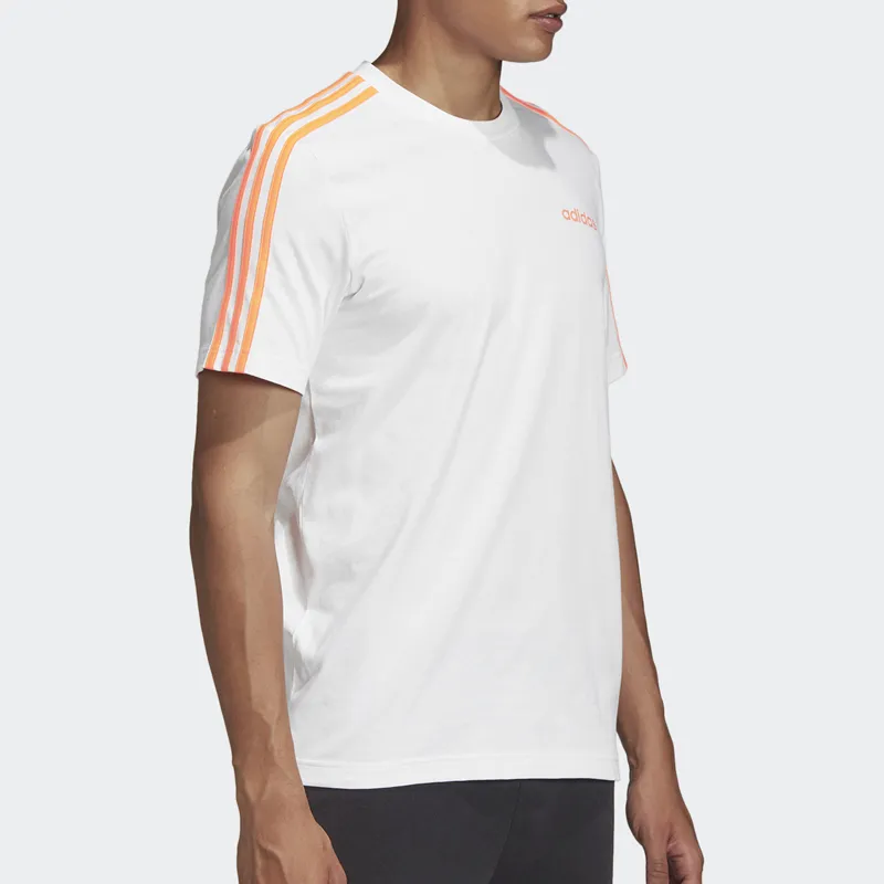 Adidas T Shirt Men's White/Signal Orange-5