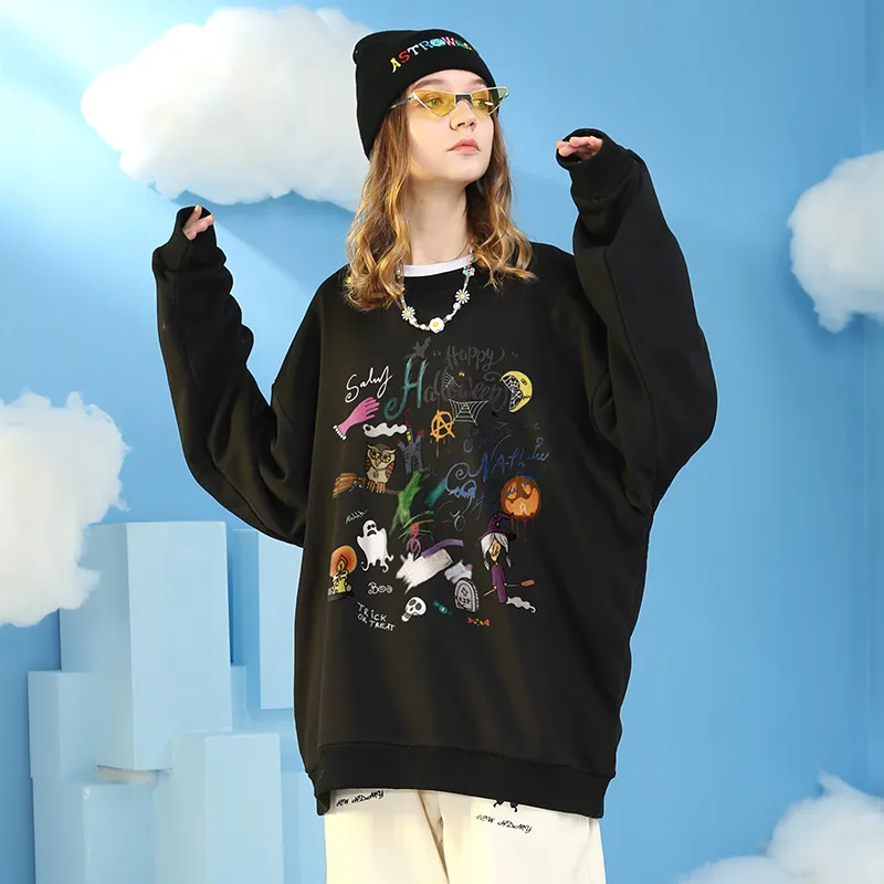 Athief Crew Neck Loose Fit Regular Sweatshirt Unisex-3
