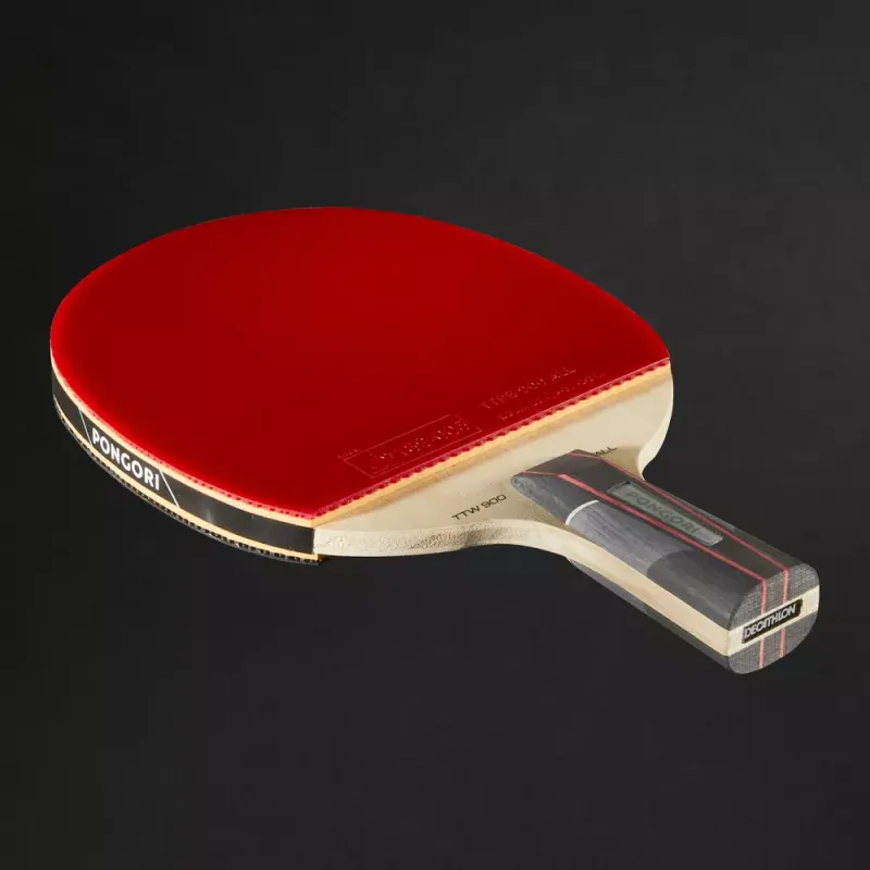 DECATHLON Ping Pong Paddles Unisex Penhold Grip+Shuttlecock Racket Cover-3