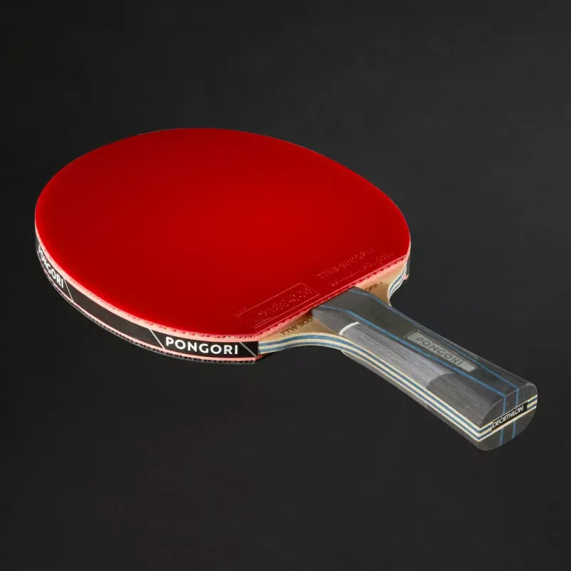 DECATHLON Ping Pong Paddles Unisex Shakehand Grip+Racket Cover-3