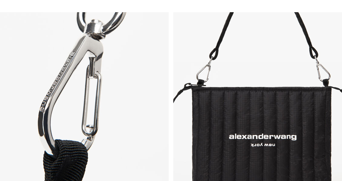 Alexander wang Elite Tech Logo Printed Shoulder bag Grey Alexander wang Elite Tech Logo Printed Shoulder bag Grey