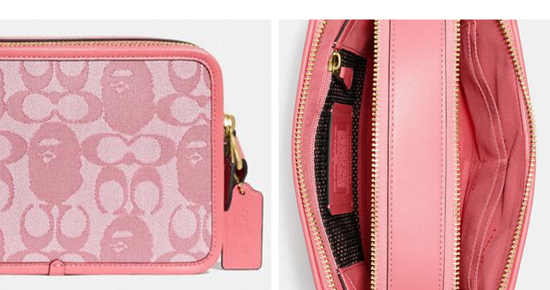 希少！BAPE×COACH ショルダーバッグ ボックスクロスボディ ピンク 希少！ BAPE×COACH ショルダーバッグ ボックスクロスボディ ピンク