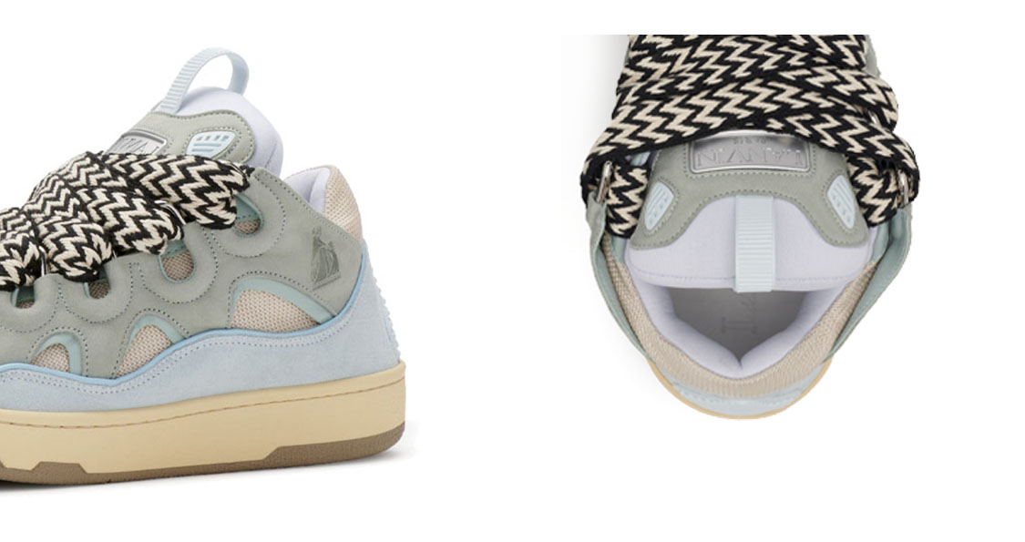 Lanvin Leather Curb Light Blue Gum Women's - Cheap Rcj