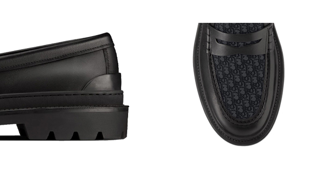 DIOR Explorer Loafer Black Black DIOR Oblique Jacquard - POIZON