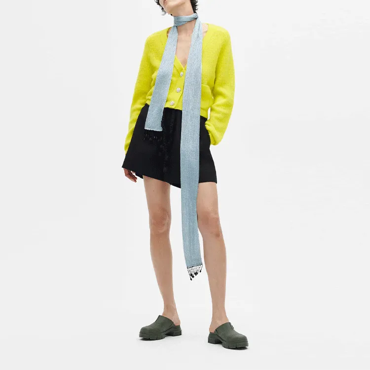 GANNI SS22 Cashmere Sweater Women's Yellow-2