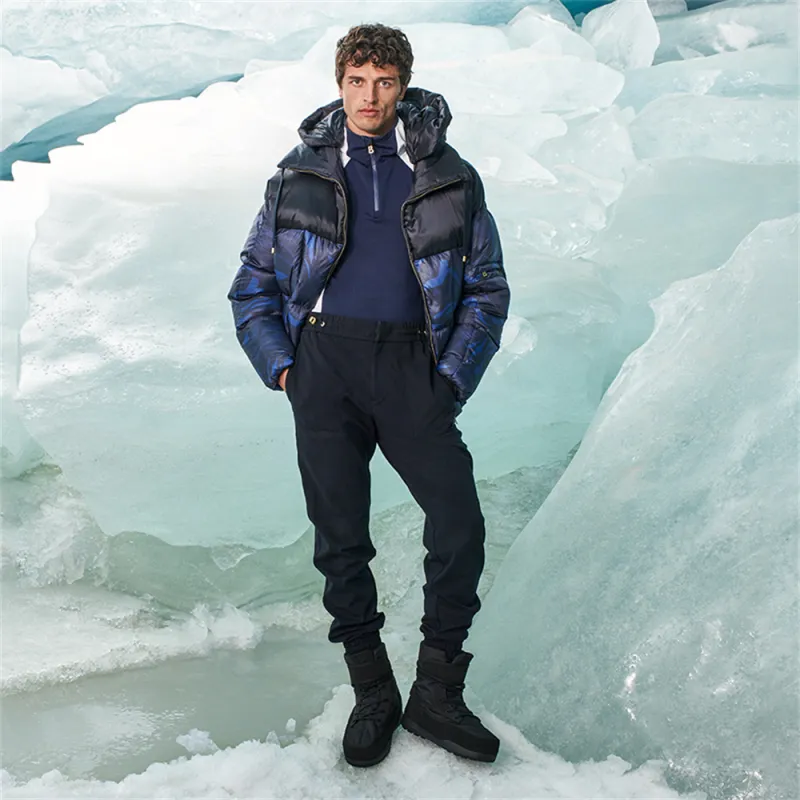 BOGNER 90Th Anniversary Series Knitted Sweatpants Men Deep Sea Blue W460-2