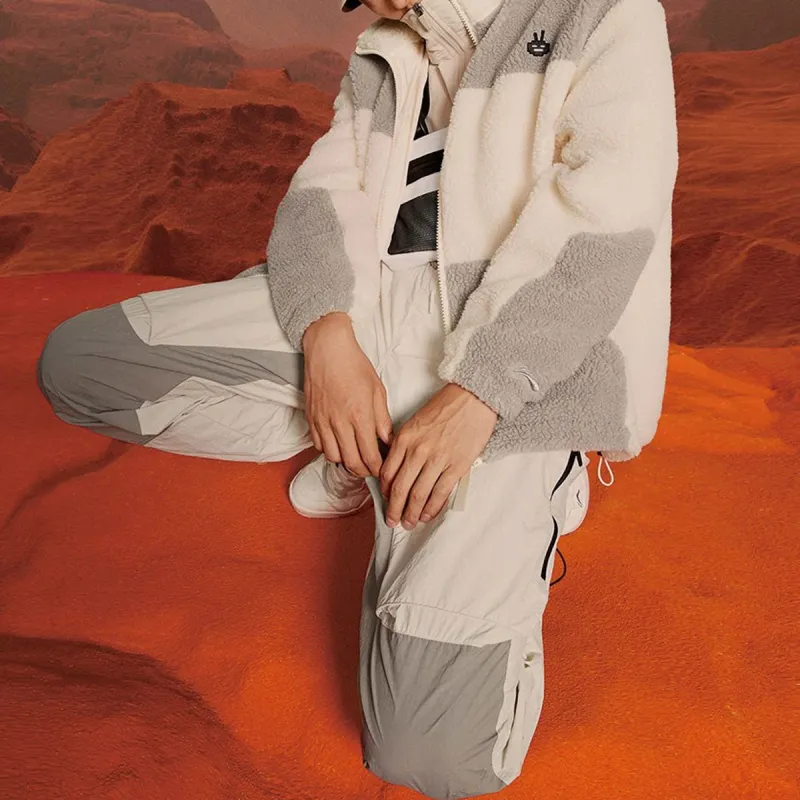 LiNing Sports Life Collection Jacket Unisex Papyrus White-3