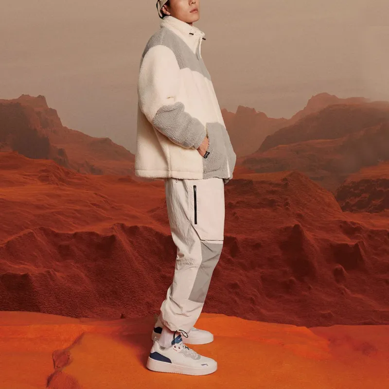 LiNing Sports Life Collection Jacket Unisex Papyrus White-4