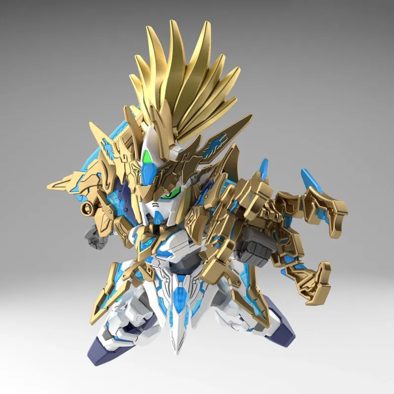 BANDAI Unicorn Gundam Unit 1 SDW HEROES World Heroes, Dragon Emperor Liu Bei, Unicorn Gundam Model Kits-3