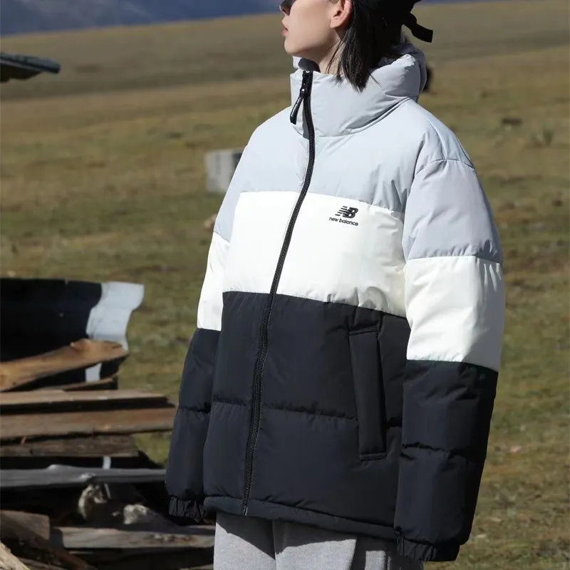 New Balance Down Jackets Unisex Light Gray-4