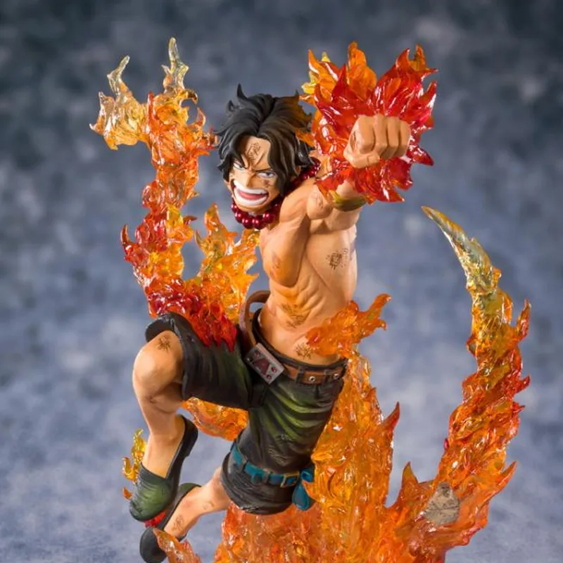 BANDAI Portgas D. Ace Figuarts ZERO One Piece Whitebeard Pirates 2nd Division Captain Scale Figures 19.5cm-3