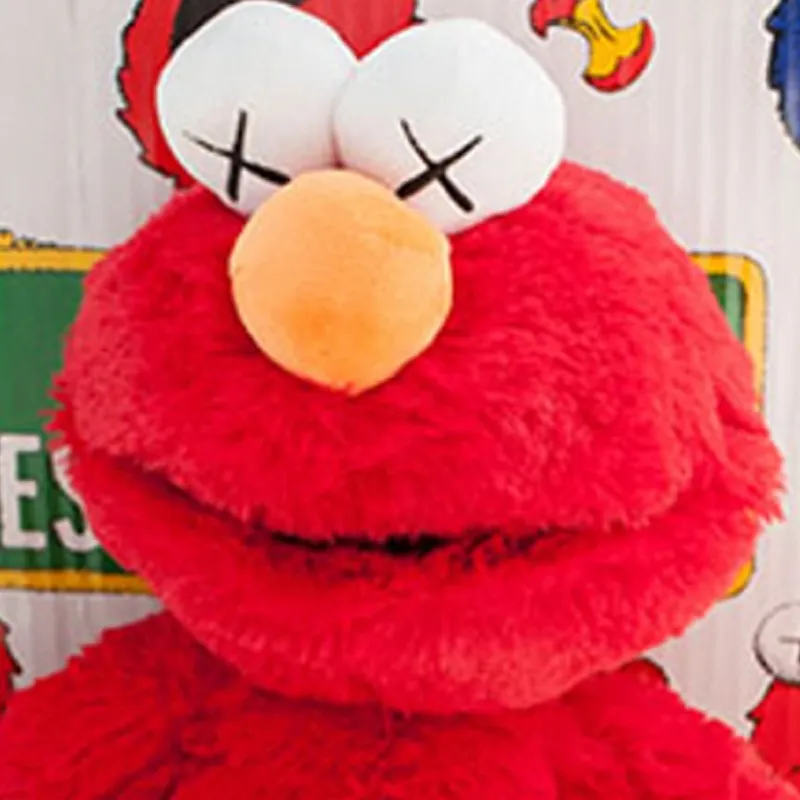 Kaws Sesame Street UNIQLO Elmo Plush Toy Red-2