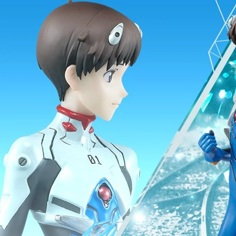 BANPRESTO Shinji Ikari Ichiban Kuji C Prize, Neon Genesis Evangelion, Evangelion 01 Vs Evangelion 13 Bonus Gifts 21cm-3