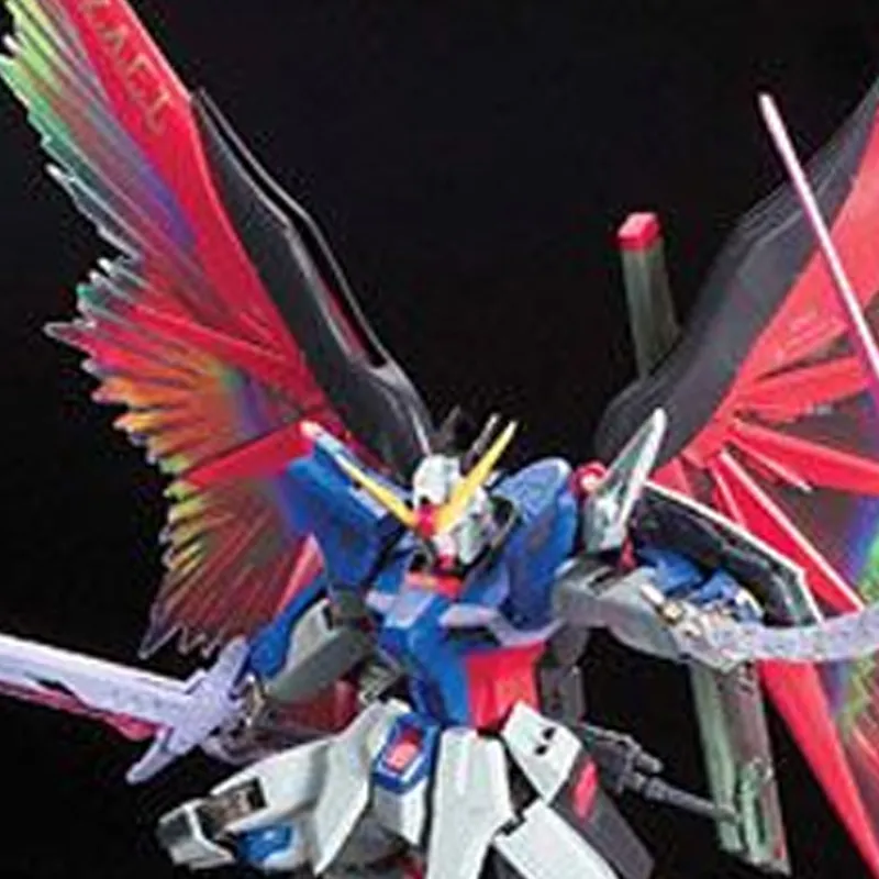 BANDAI MG Mobile Suit Gundam SEED Destiny Gundam Deluxe Special Version Light Wing With Base Model Kits 18cm-4