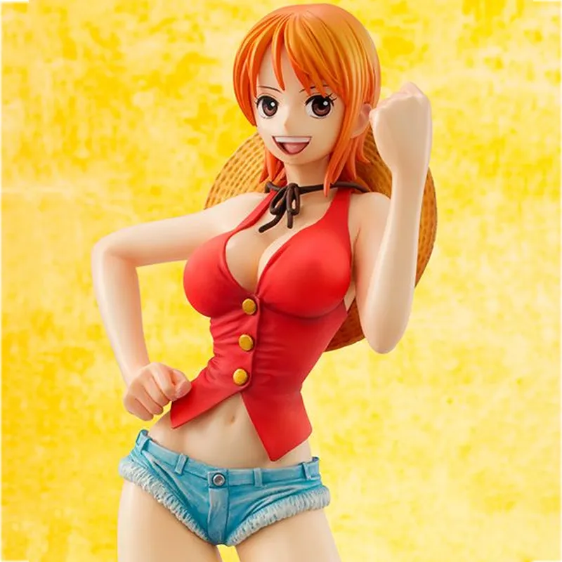 MegaHouse Nami P.o.p One Piece Limited Edition Mugiwara Ver. Scale Figures 22cm-3