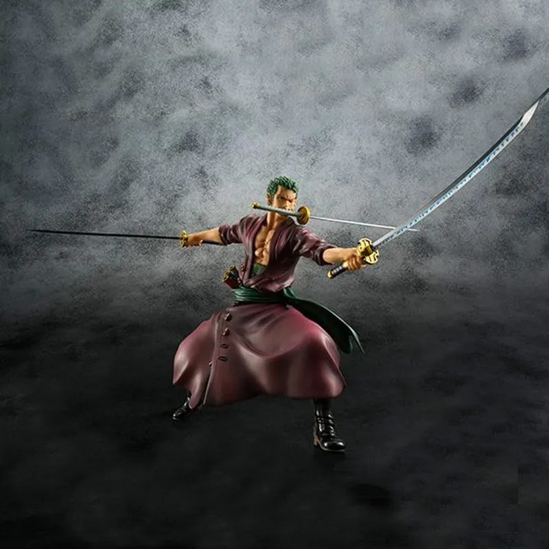 MegaHouse Roronoa Zoro Pop One Piece Edition Zoro Scale Figures 20cm-4