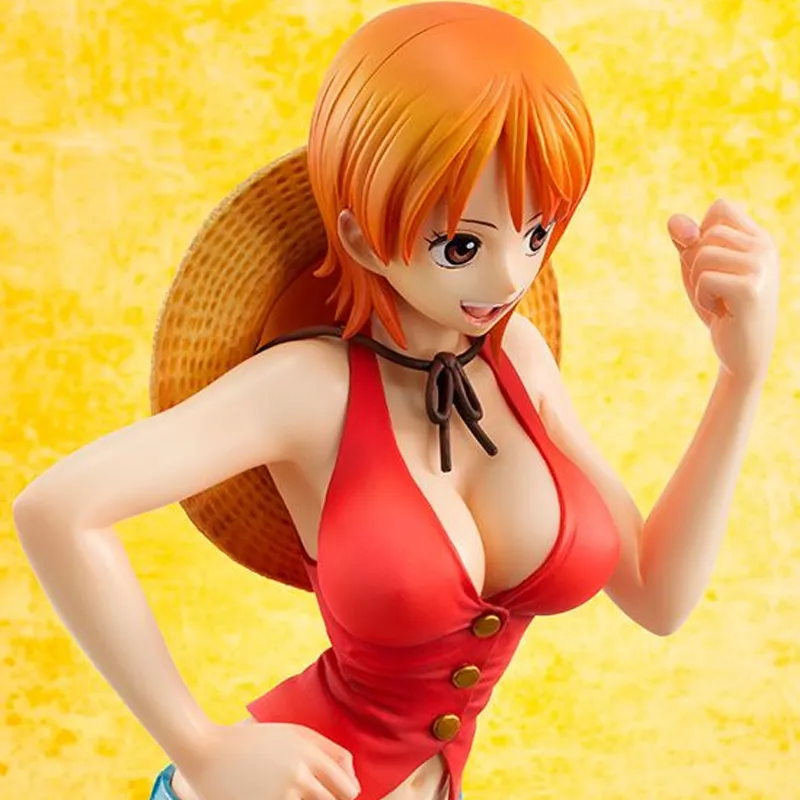 MegaHouse Nami P.o.p One Piece Limited Edition Mugiwara Ver. Scale Figures 22cm-4