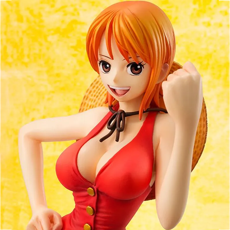MegaHouse Nami P.o.p One Piece Limited Edition Mugiwara Ver. Scale Figures 22cm-5