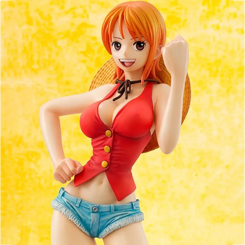 MegaHouse Nami P.o.p One Piece Limited Edition Mugiwara Ver. Scale Figures 22cm-6