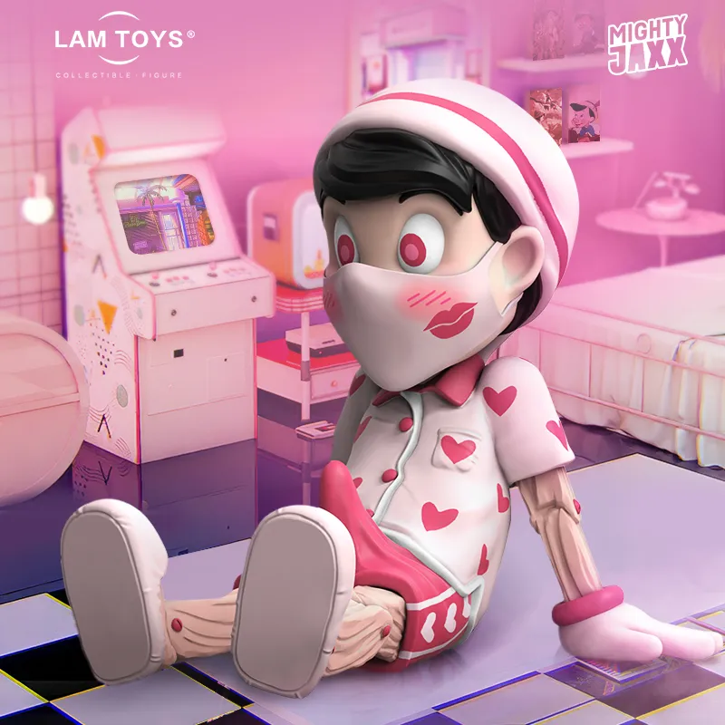 Mighty Jax Pinocchio First Kiss Edition, Sitting Posture Heart Trendy Figures 18cm-4