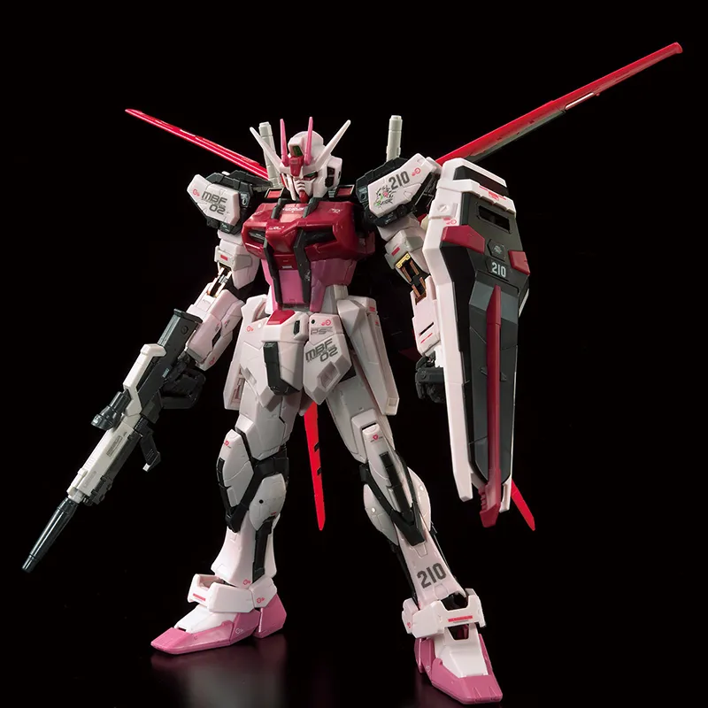 BANDAI RG 1 144 SEED MBF 02 Strike Rouge Gundam Equipped With Great Scythe Model Kits 13cm-1