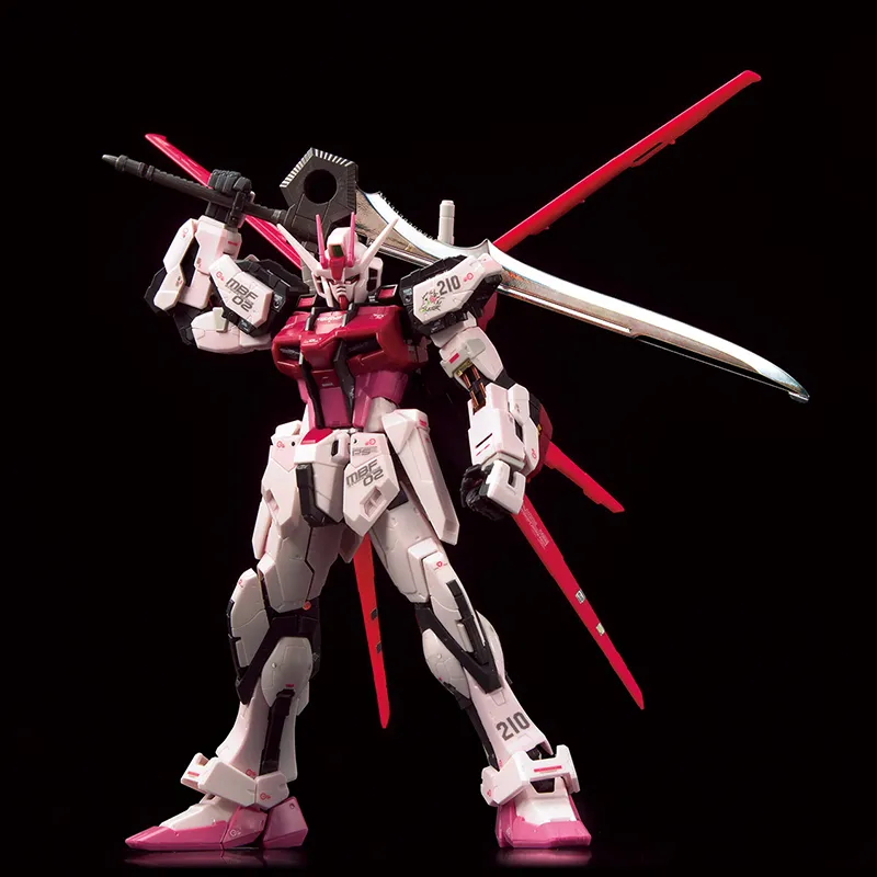 BANDAI RG 1 144 SEED MBF 02 Strike Rouge Gundam Equipped With Great Scythe Model Kits 13cm-2