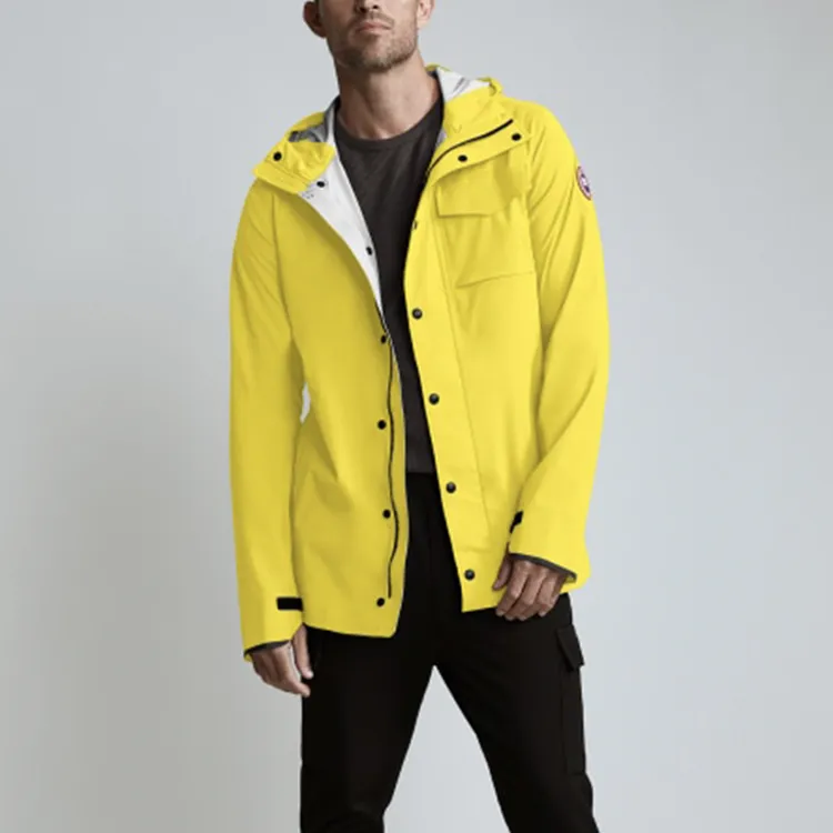 Canada Goose Windproof And Breathable Windbreaker Jacket Men's Armrest Yellow-1