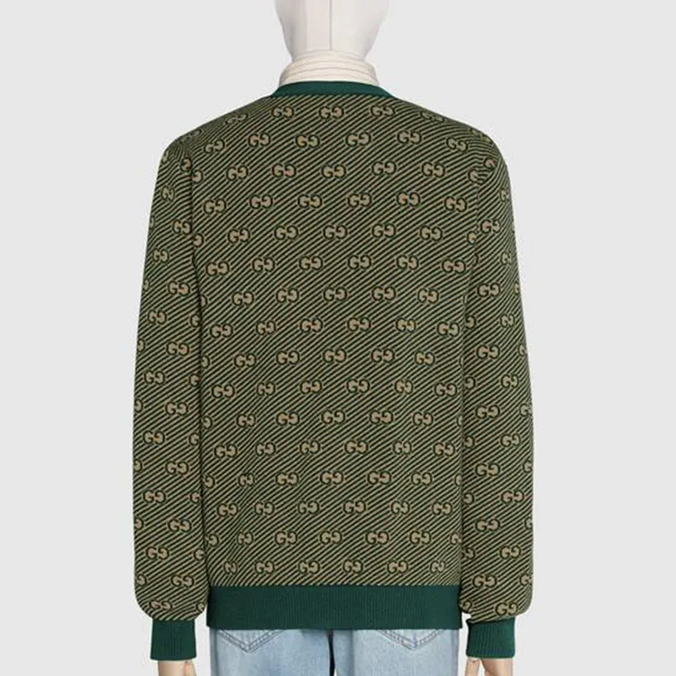 GUCCI Gg Stripe Knitted Cardigan-3