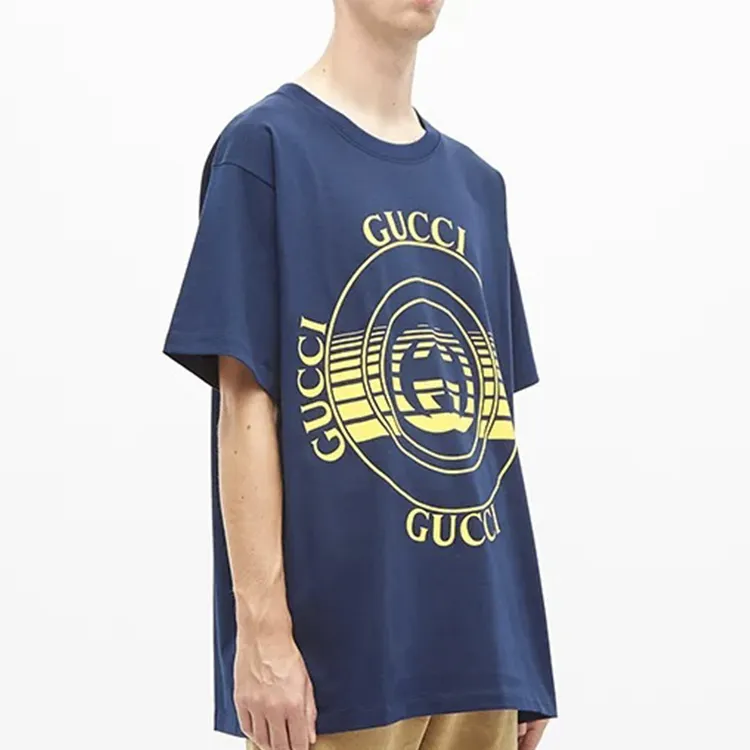 GUCCI T Shirts Men Dark Blue-1