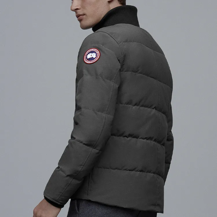 Canada Goose Woolford Series Down Jackets Men Graphite Gray-3
