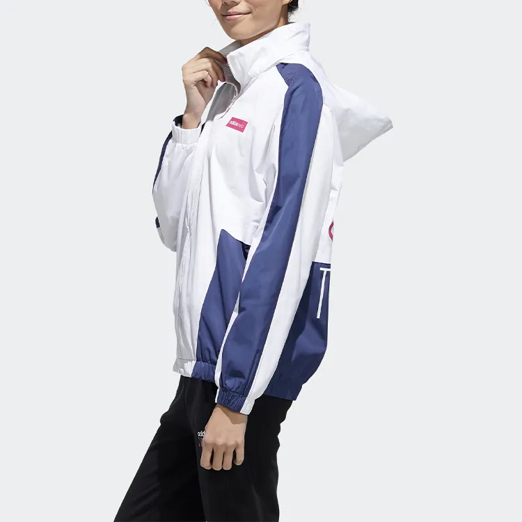 Adidas Neo Jacket Women's White Blue Multicolor-4
