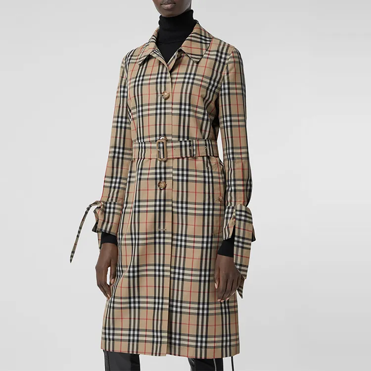 Burberry Coats Women's Yellow-2