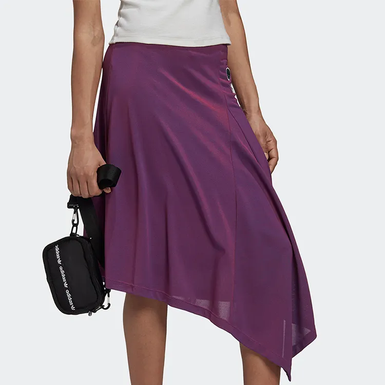 Adidas Originals Casual Long Skirts Women's Purple-3