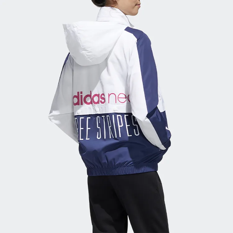 Adidas Neo Jacket Women's White Blue Multicolor-2