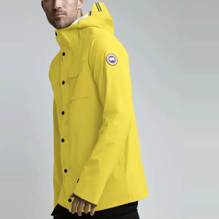 Canada Goose Windproof And Breathable Windbreaker Jacket Men's Armrest Yellow-2