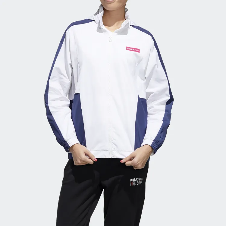 Adidas Neo Jacket Women's White Blue Multicolor-3