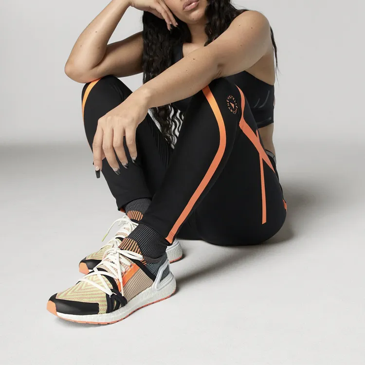 Adidas Sports Pants Women's Black Orange-2