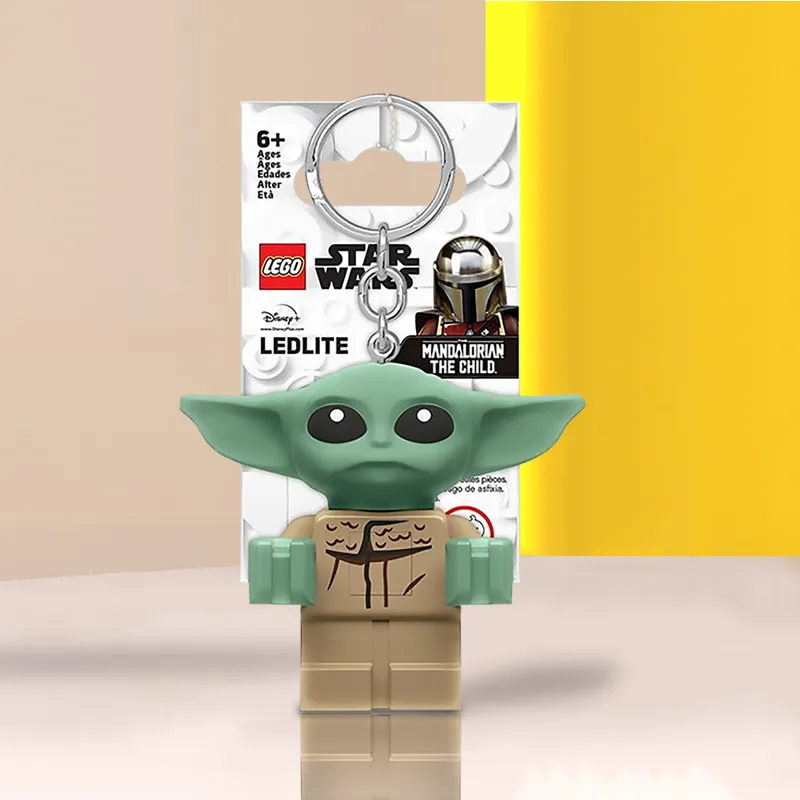 LEGO Star Wars Collection Black Warrior Darth Vader Yoda Baby Glow in The Dark Keychain Pendant IP Merch-7