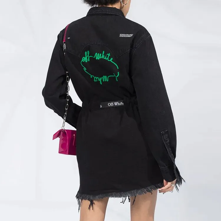 OFF-WHITE FW20 Long-Sleeved Dresses Women's Black-3