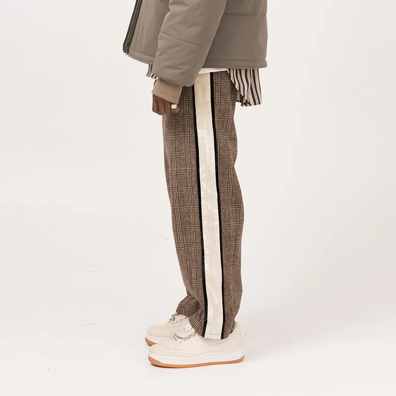 EMPTY REFERENCE Casual Pants Unisex Coffee-4