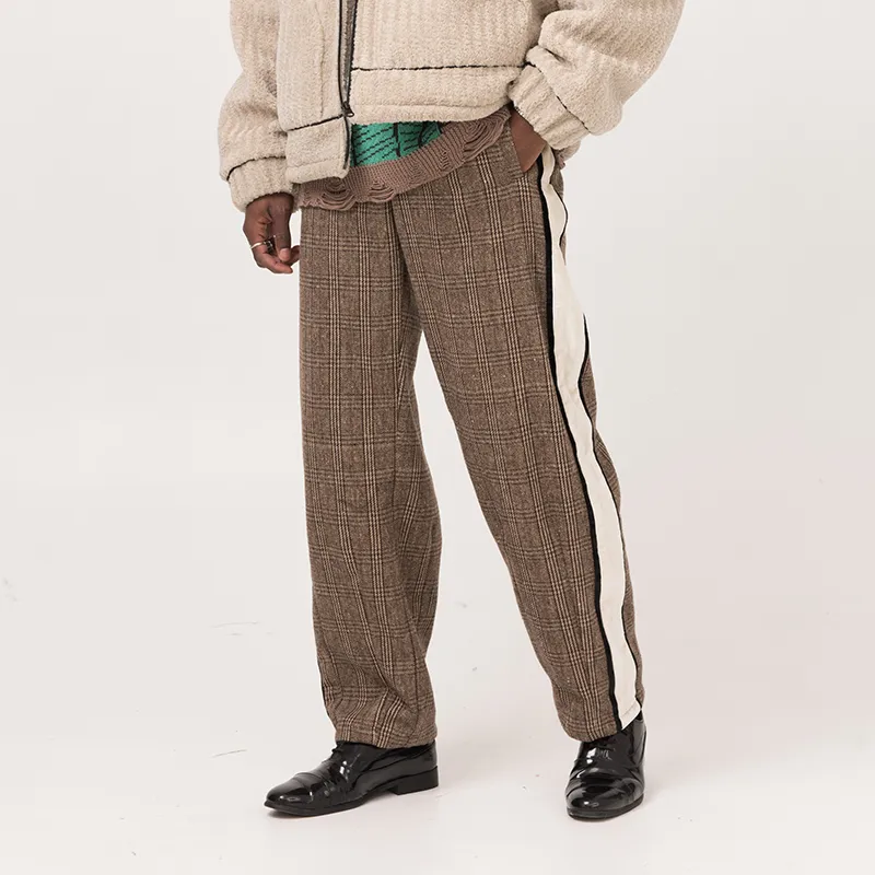 EMPTY REFERENCE Casual Pants Unisex Coffee-2