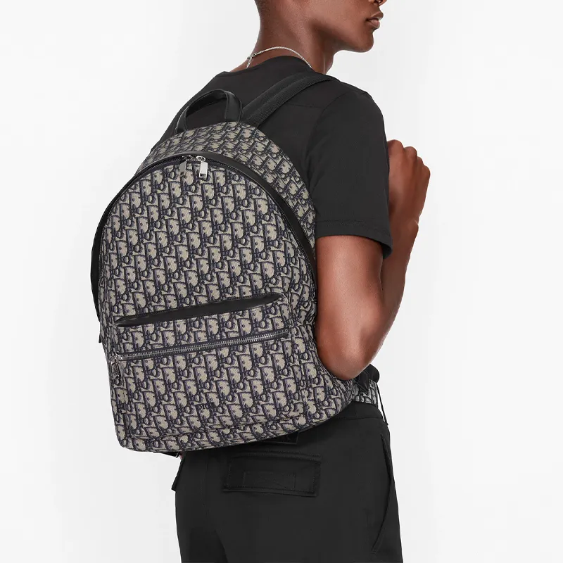 DIOR Canvas Backpack Regular Men's Beige-6