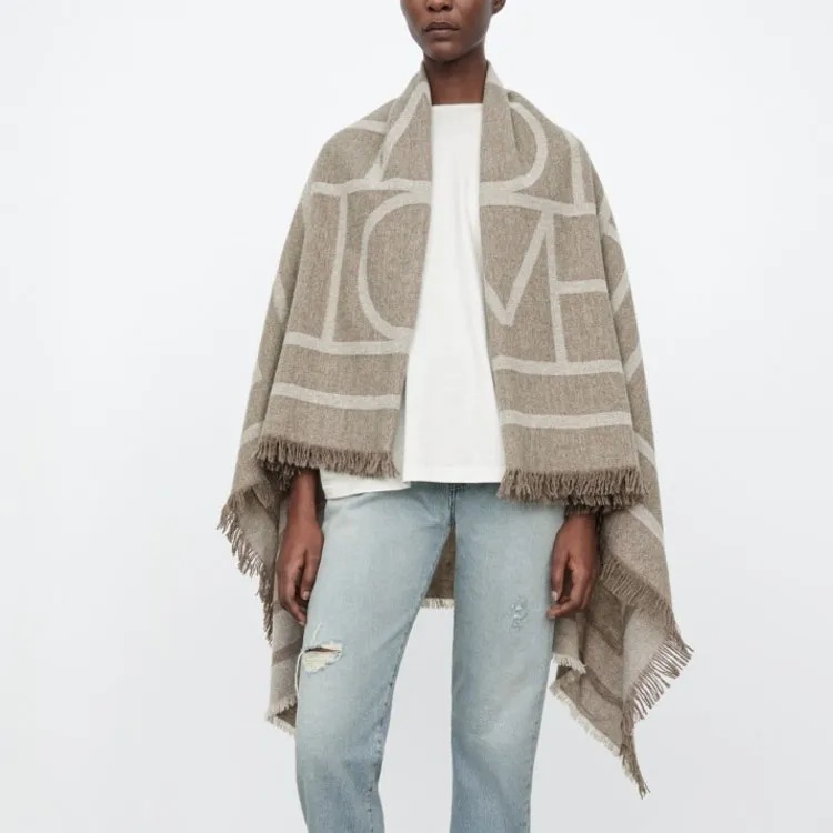 TOTEME Wool Knit Scarves Unisex-2