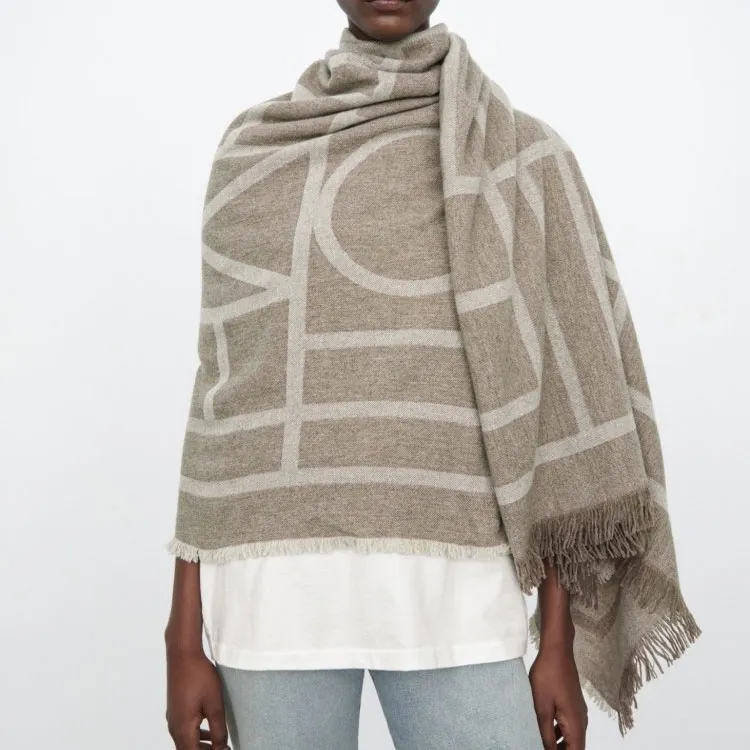TOTEME Wool Knit Scarves Unisex-3