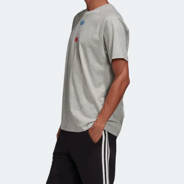 Adidas Originals T Shirt Men's Gray-4