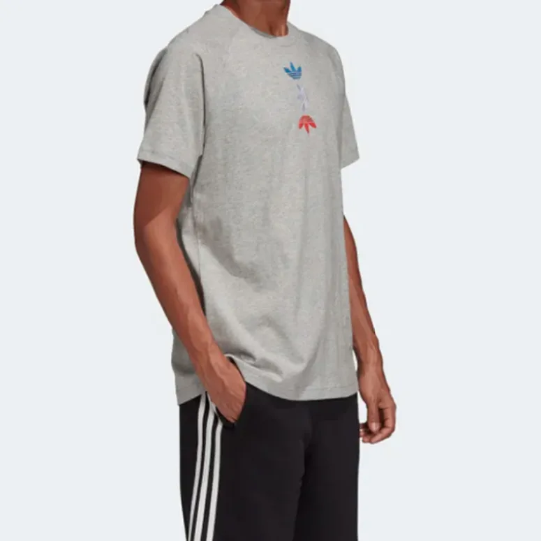 Adidas Originals T Shirt Men's Gray-3