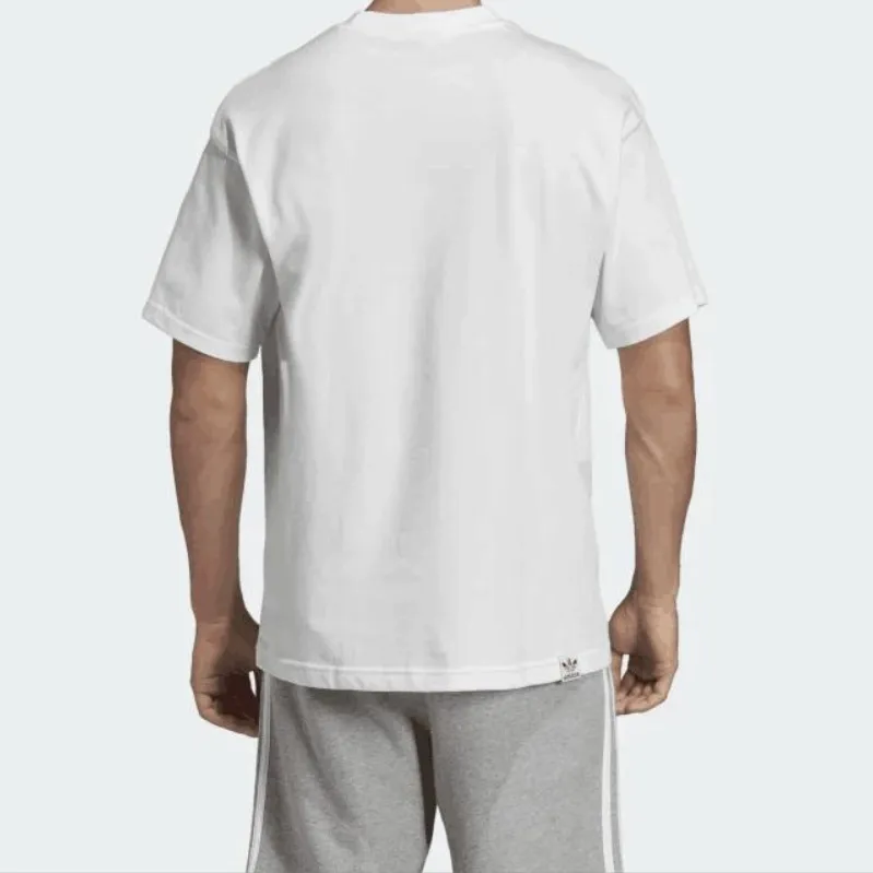 Adidas Originals Set in Sleeve T Shirt Men's White-4